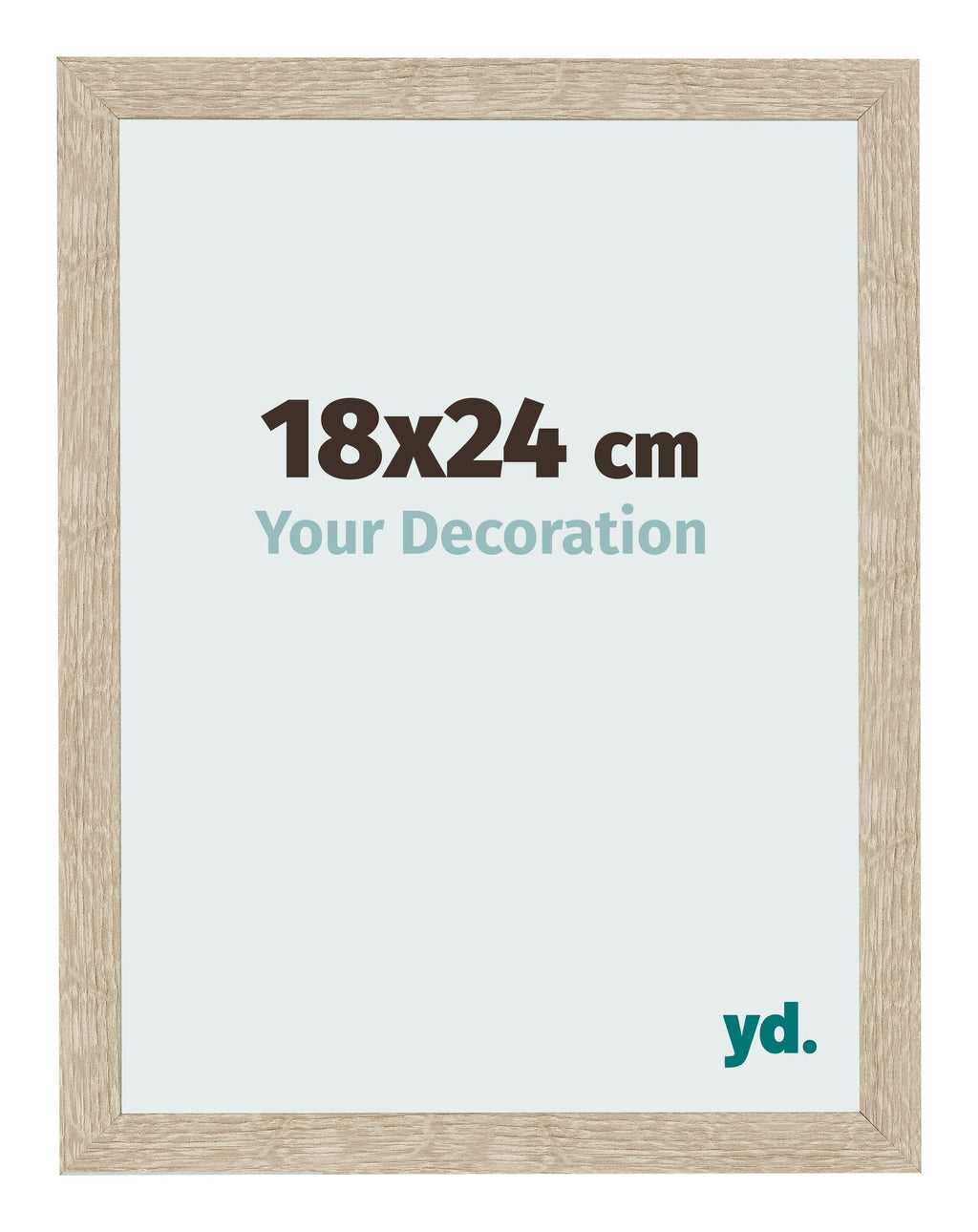 Photo Frame 18x24cm Sonoma Oak MDF Bologna Front Size | Yourdecoration.com