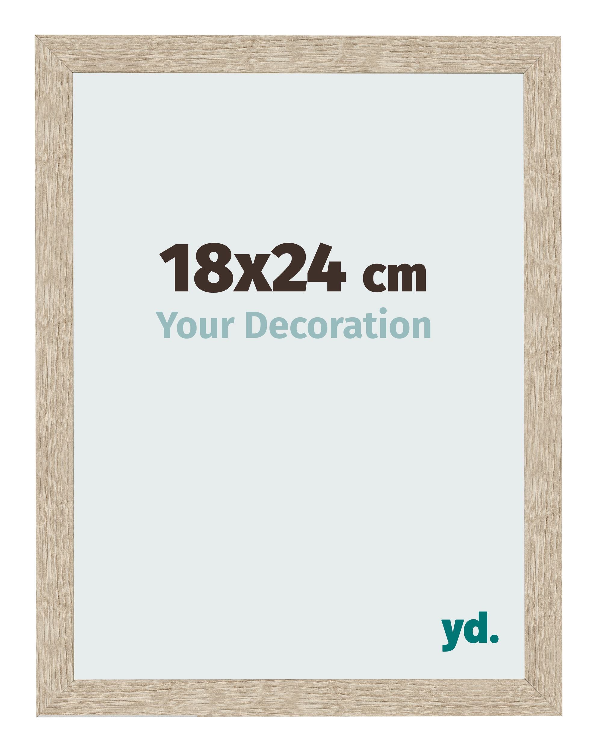 Photo Frame 18x24cm Sonoma Oak MDF Bologna Front Size | Yourdecoration.com