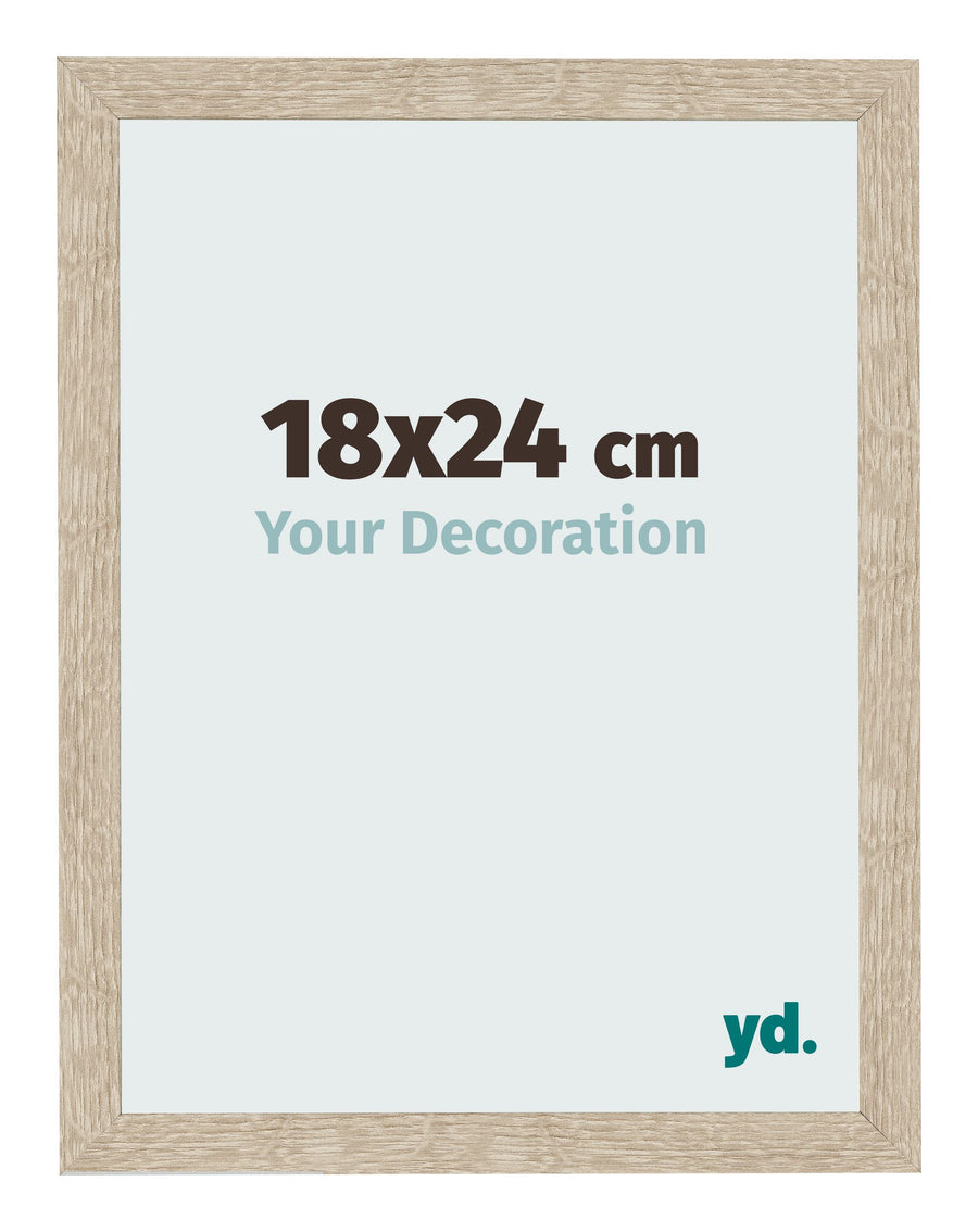 Photo Frame 18x24cm Sonoma Oak MDF Bologna Front Size | Yourdecoration.com