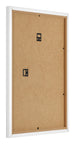 Photo Frame 18x24cm White Matte MDF Bologna Back Oblique | Yourdecoration.com