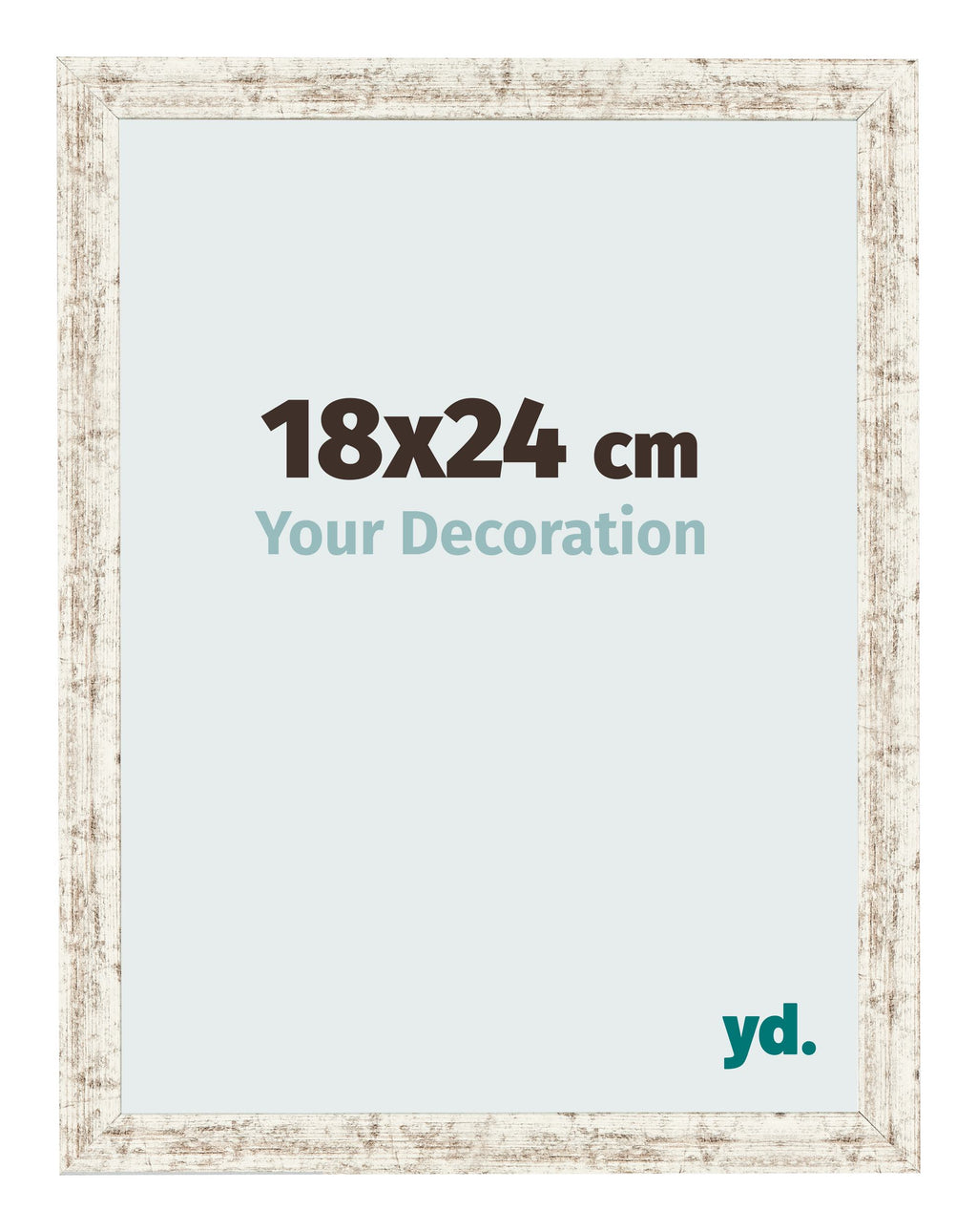 Photo Frame 18x24cm White Vintage MDF Bologna Front Size | Yourdecoration.com