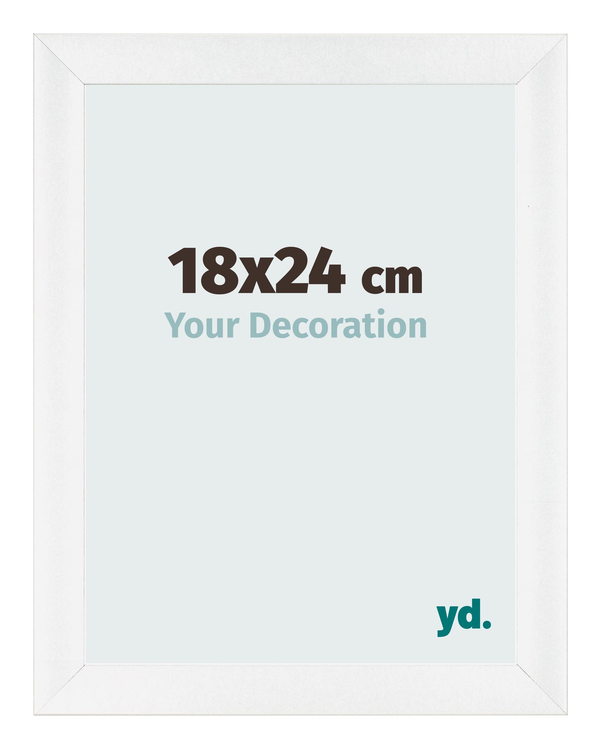 Photo Frame 18x24cm White Vintage MDF Pisa Front Size | Yourdecoration.com