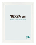Photo Frame 18x24cm White Vintage MDF Pisa Front Size | Yourdecoration.com