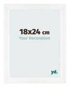 Photo Frame 18x24cm White Vintage MDF Pisa Front Size | Yourdecoration.com
