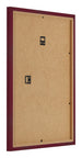 Photo Frame 18x24cm Wine Red Swept MDF Bologna Back Oblique | Yourdecoration.com