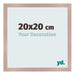 Photo Frame 20x20 cm Dusty Pink MDF Bologna Front Size | Yourdecoration.com