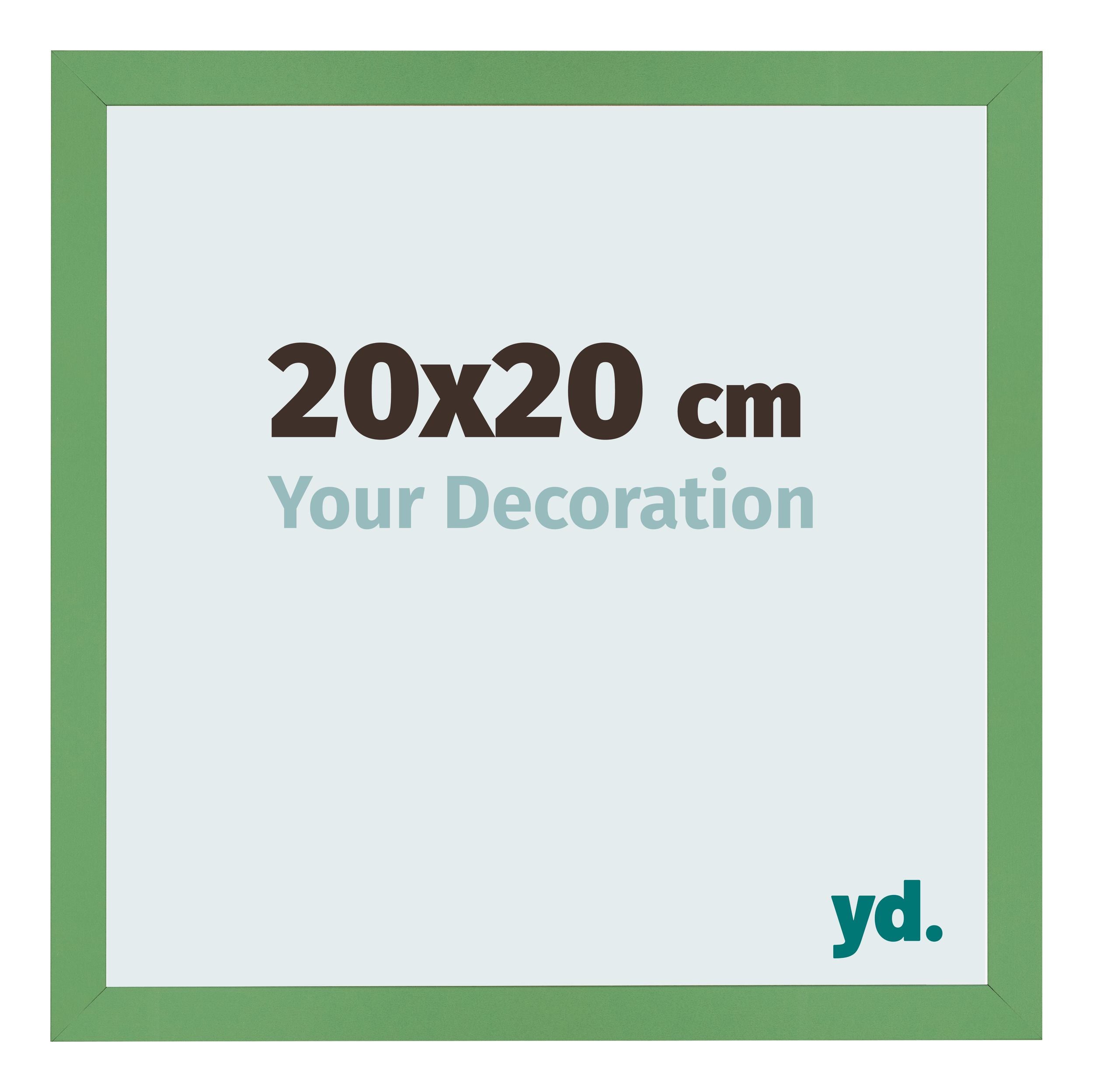Photo Frame 20x20 cm Green MDF Bologna Front Size | Yourdecoration.com