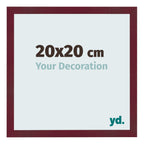 Photo Frame 20x20 cm Wine Red Swept MDF Bologna Front Size | Yourdecoration.com