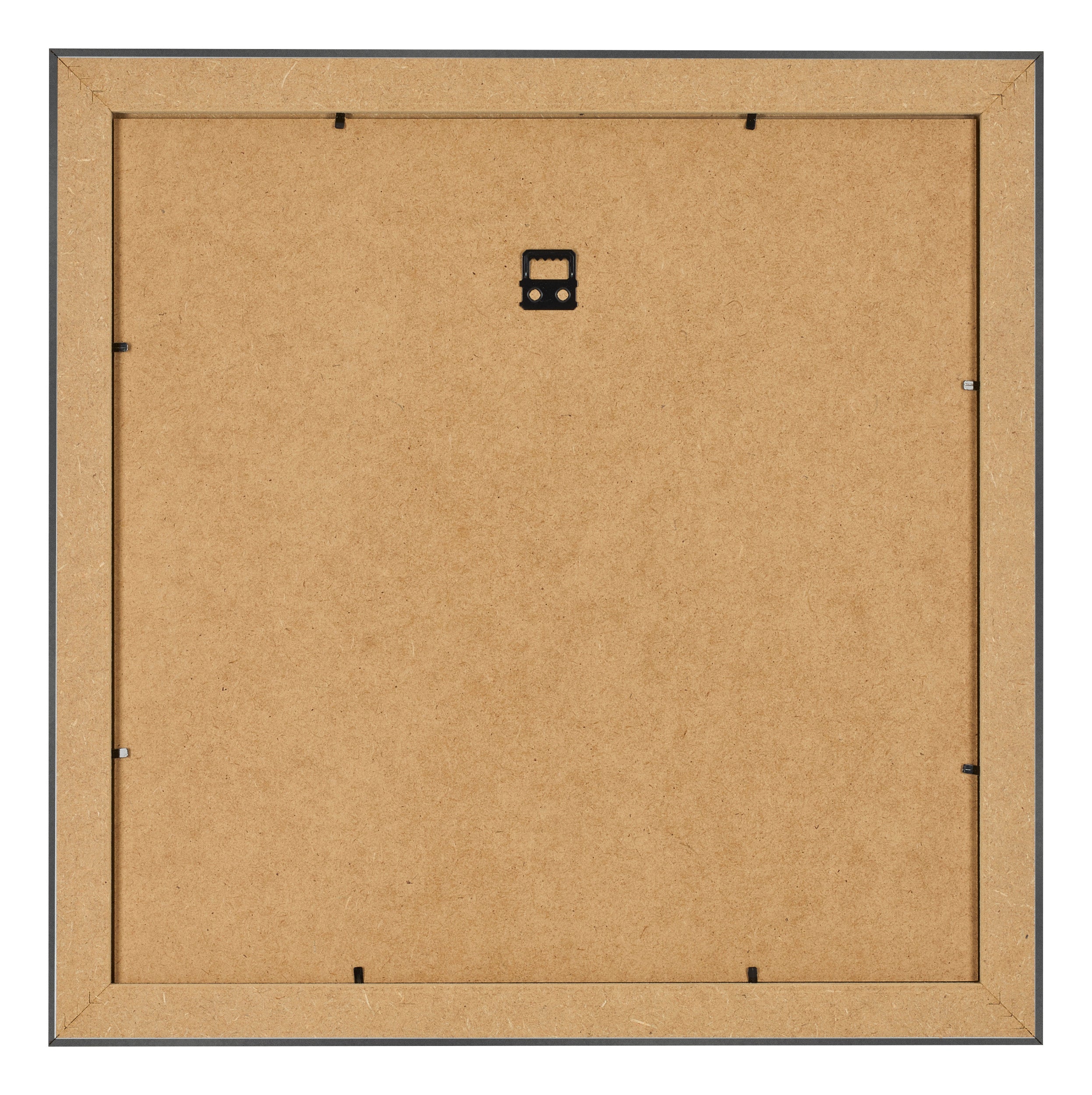 Photo Frame 20x20cm Black Silver Polished MDF Pisa Back | Yourdecoration.com