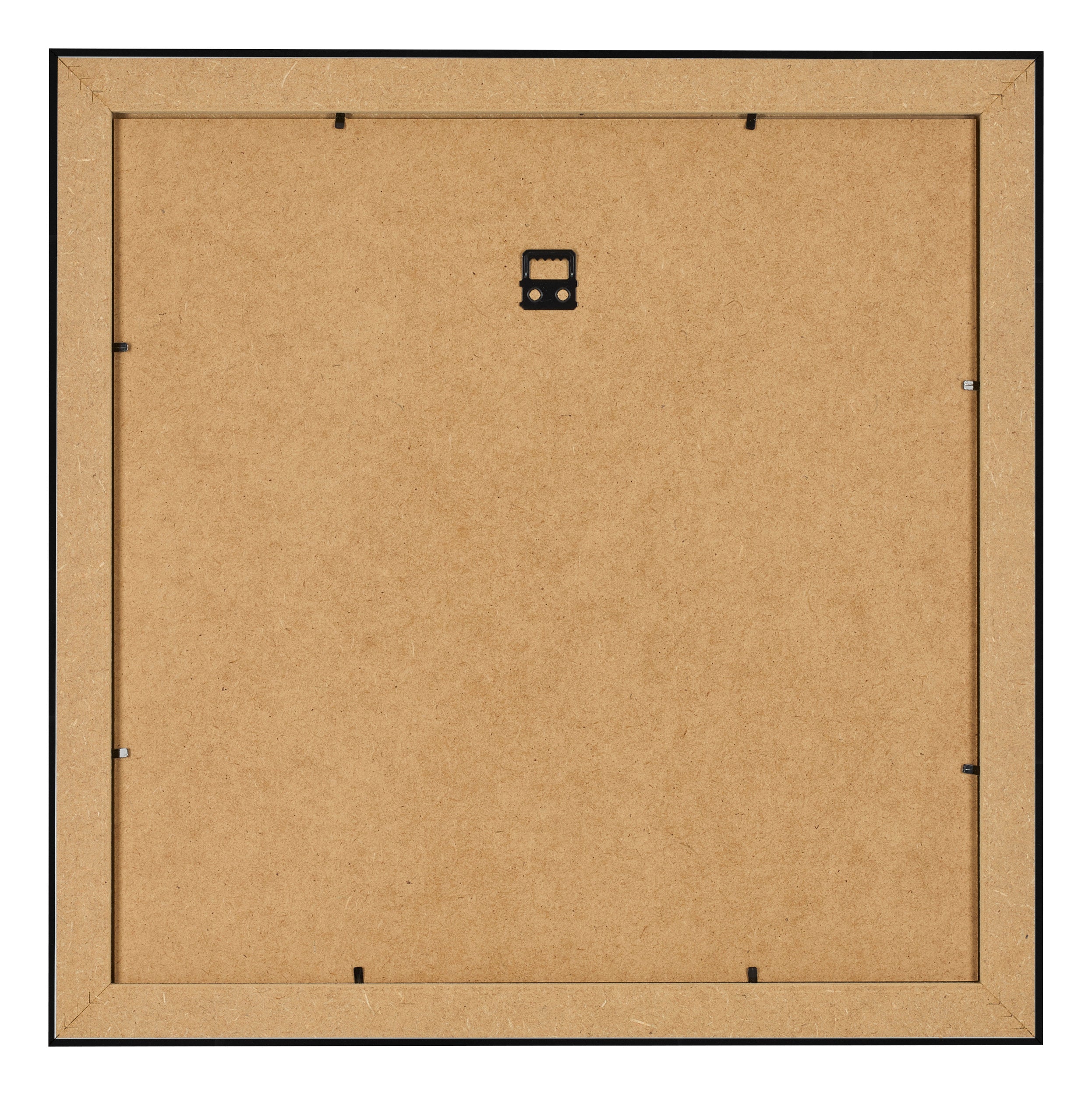 Photo Frame 20x20cm Black Silver Polished MDF Pisa Back | Yourdecoration.com