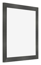 Photo Frame 20x20cm Black Silver Polished MDF Pisa Front Oblique | Yourdecoration.com
