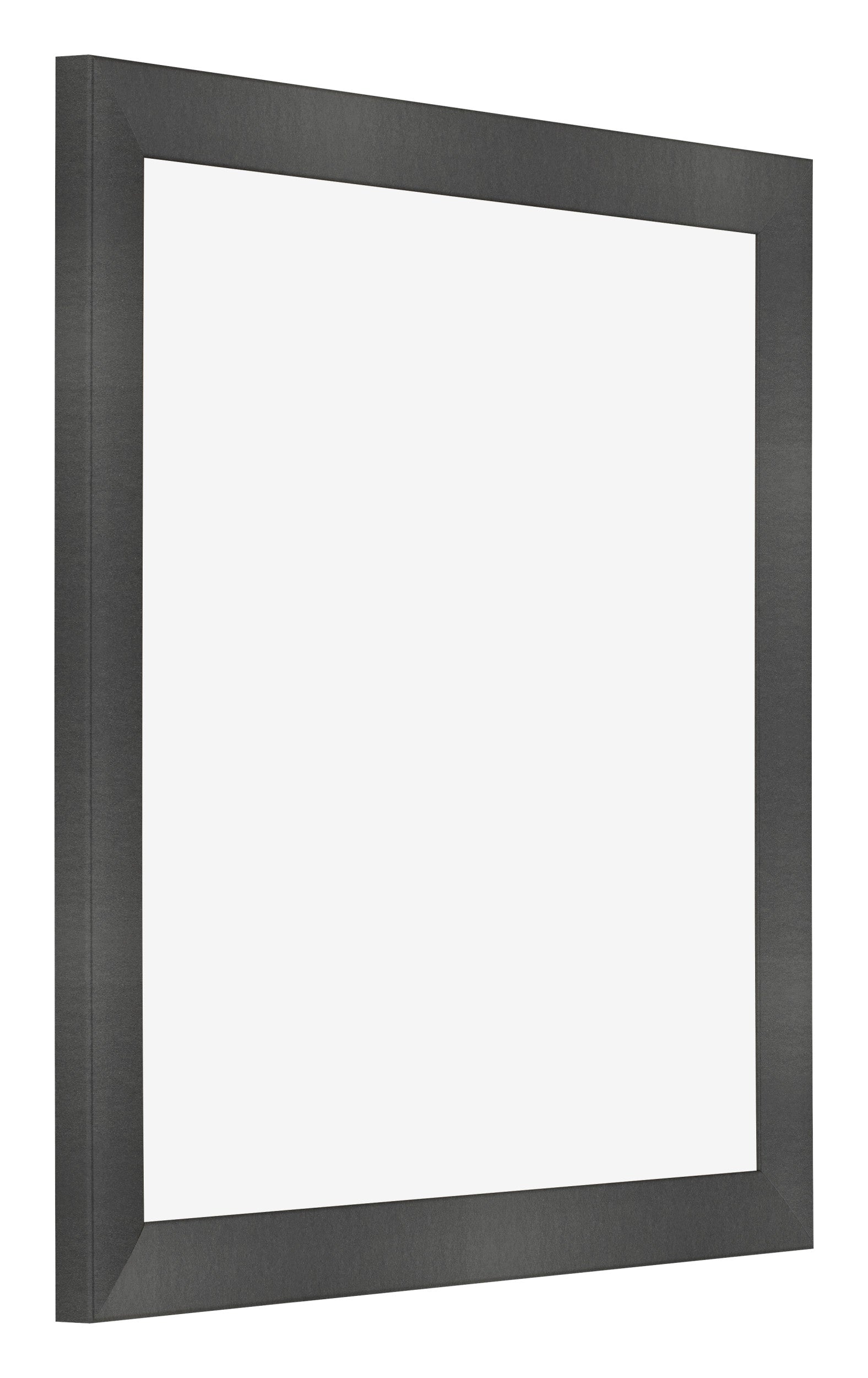 Photo Frame 20x20cm Black Silver Polished MDF Pisa Front Oblique | Yourdecoration.com
