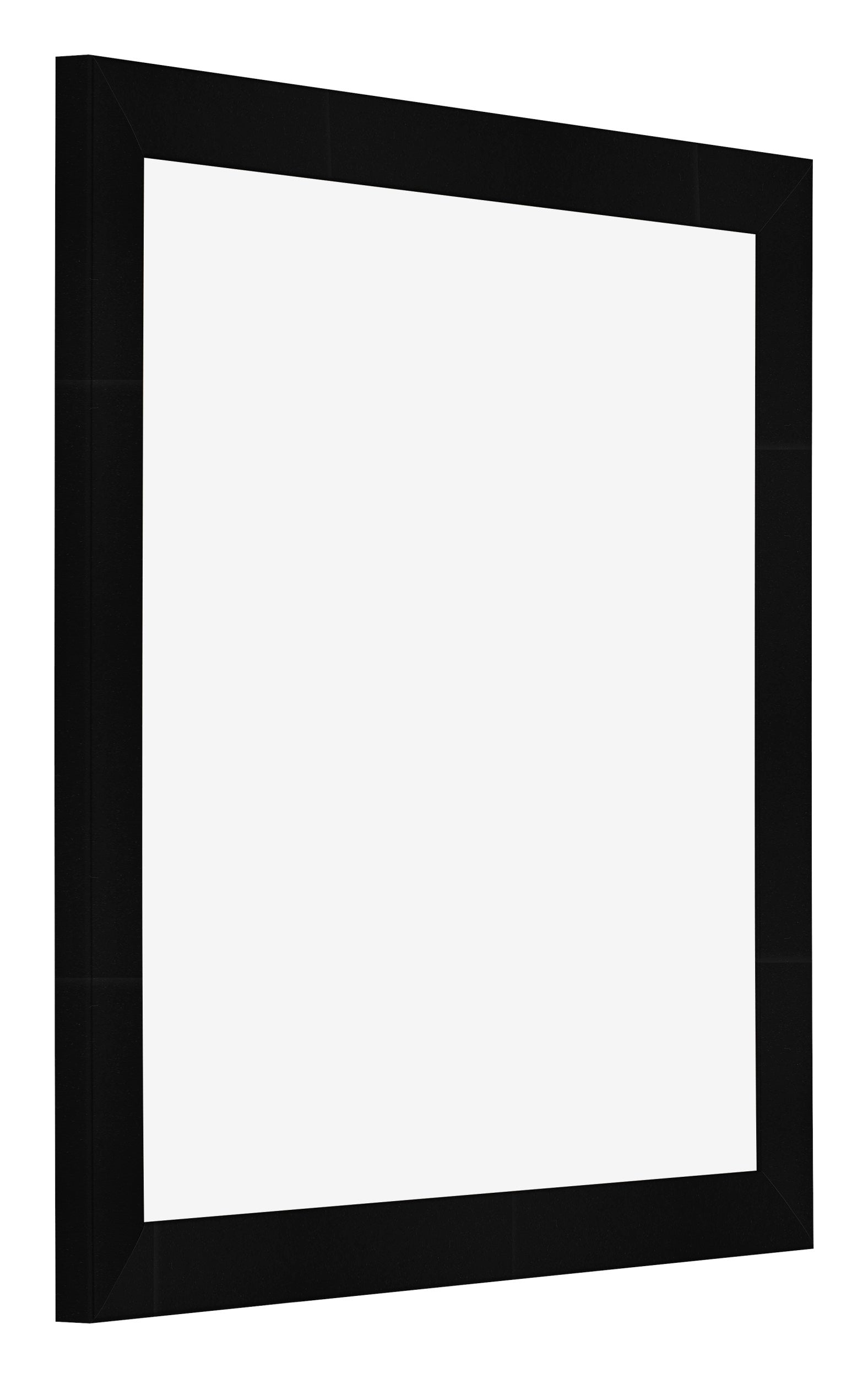 Photo Frame 20x20cm Black Silver Polished MDF Pisa Front Oblique | Yourdecoration.com