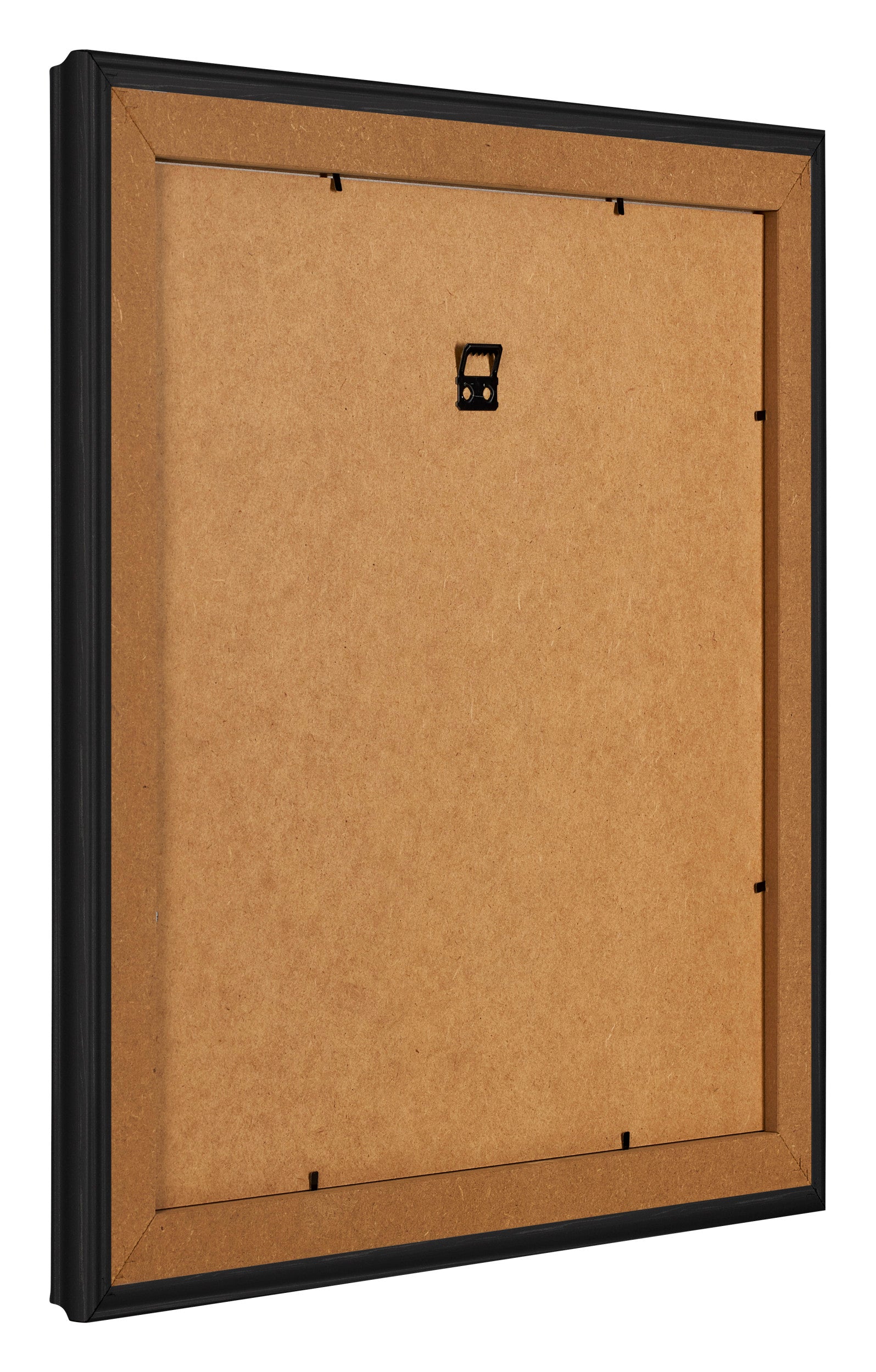 Photo Frame 20x20cm Black Woodgrain MDF Lazio Back Oblique | Yourdecoration.com