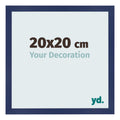 Photo Frame 20x20cm Dark Blue Swept MDF Bologna Front Size | Yourdecoration.com