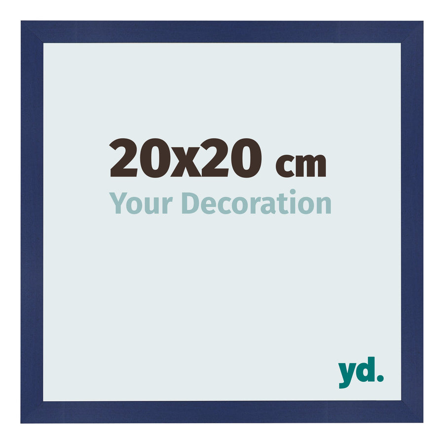 Photo Frame 20x20cm Dark Blue Swept MDF Bologna Front Size | Yourdecoration.com