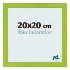 Photo Frame 20x20cm Green MDF Pisa Front Size | Yourdecoration.com