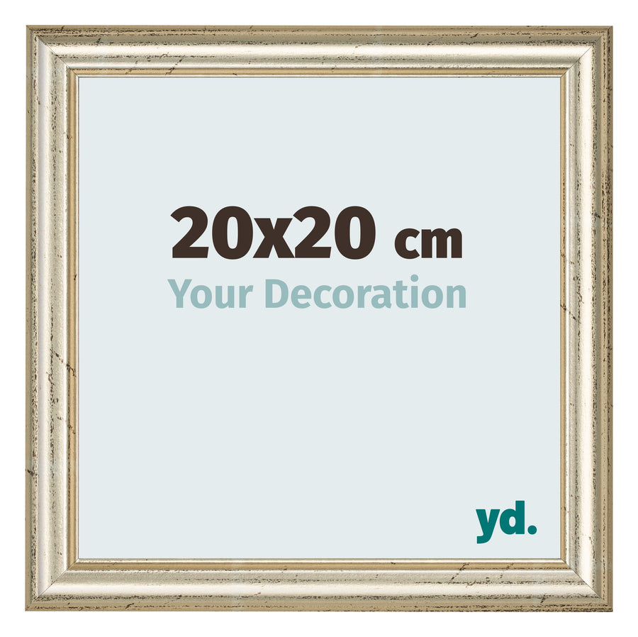Photo Frame 20x20cm Metallic Gloss MDF Lazio Front Size | Yourdecoration.com