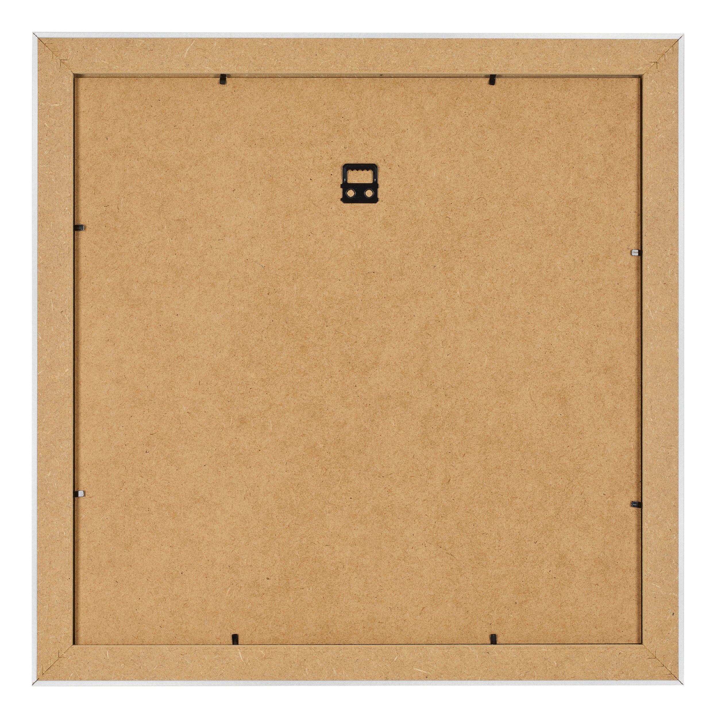 Photo Frame 20x20cm Silver Black Swept MDF Pisa Back | Yourdecoration.com
