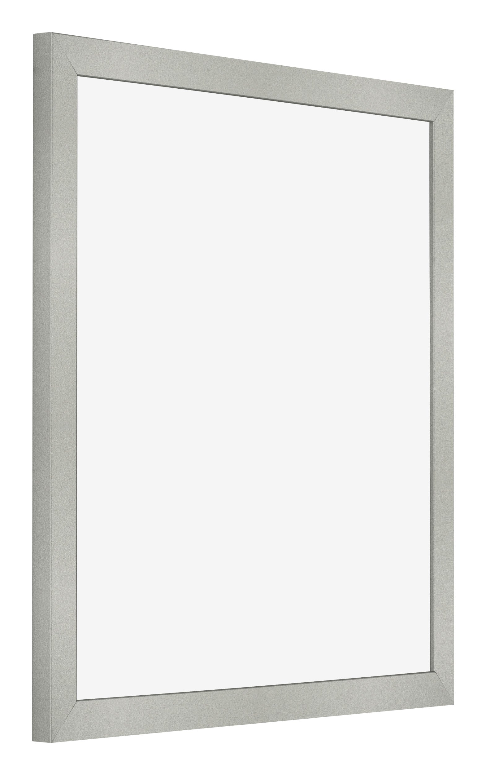 Photo Frame 20x20cm Silver Matte MDF Bologna Front Oblique | Yourdecoration.com