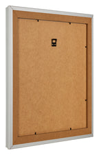 Photo Frame 20x20cm Silver Matte MDF Lazio Back Oblique | Yourdecoration.com