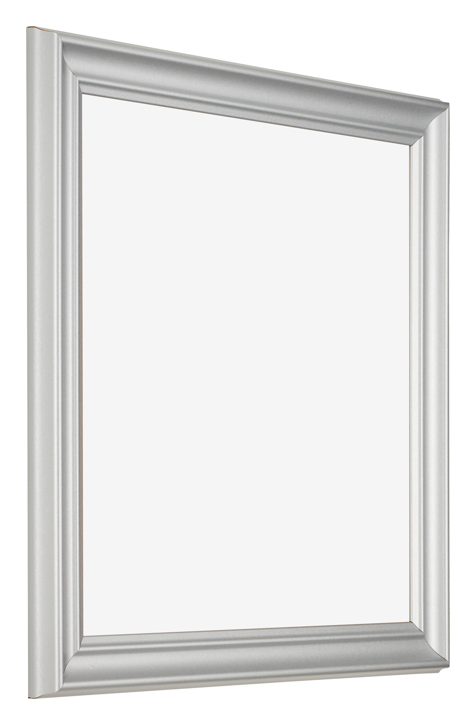 Photo Frame 20x20cm Silver Matte MDF Lazio Front Oblique | Yourdecoration.com