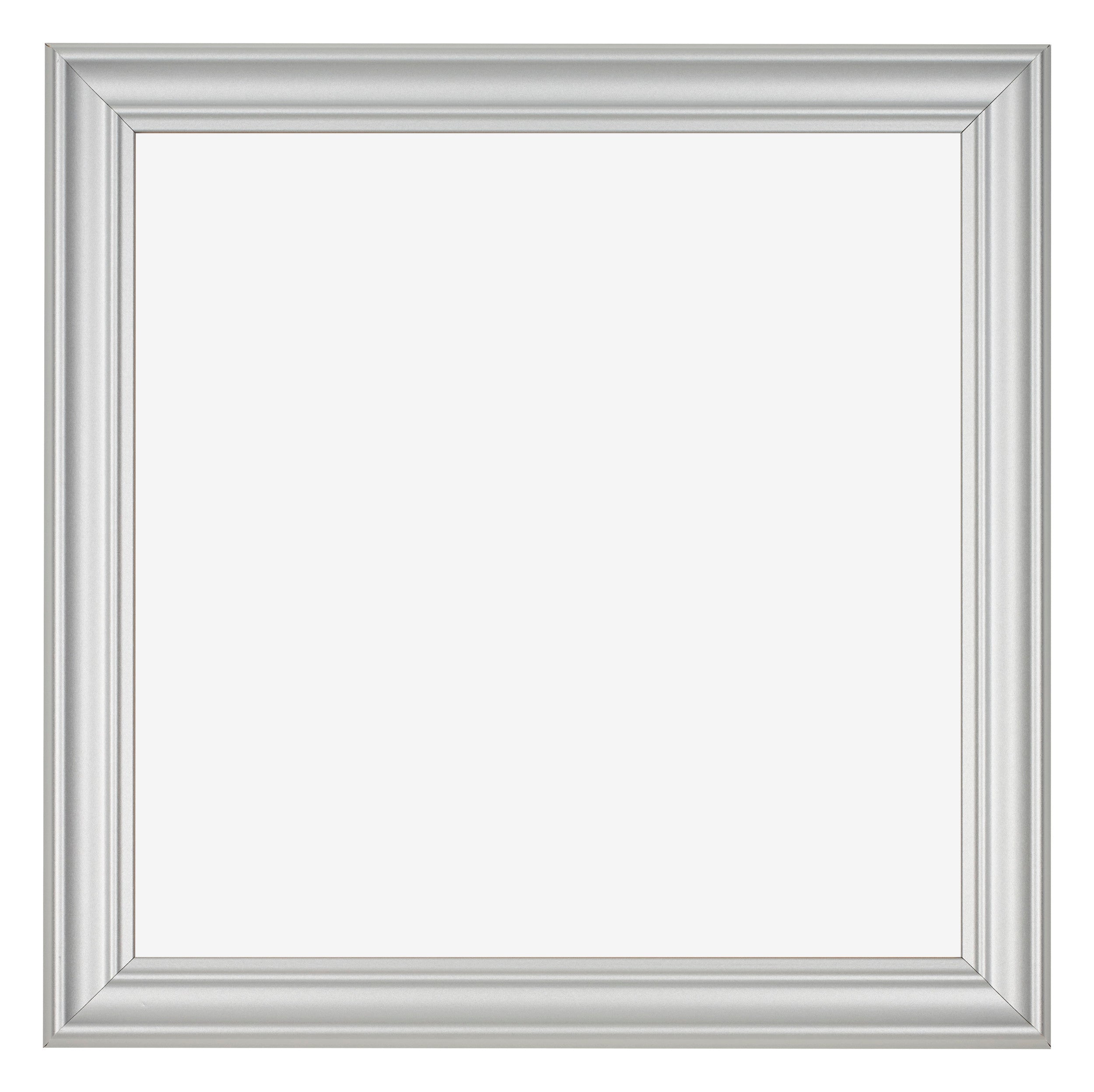 Photo Frame 20x20cm Silver Matte MDF Lazio Front | Yourdecoration.com