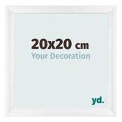 Photo Frame 20x20cm White Vintage MDF Pisa Front Size | Yourdecoration.com
