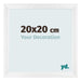 Photo Frame 20x20cm White Vintage MDF Pisa Front Size | Yourdecoration.com