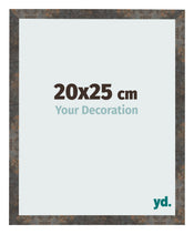 Photo Frame 20x25 cm Oxidized Metal MDF Bologna Front Size | Yourdecoration.com