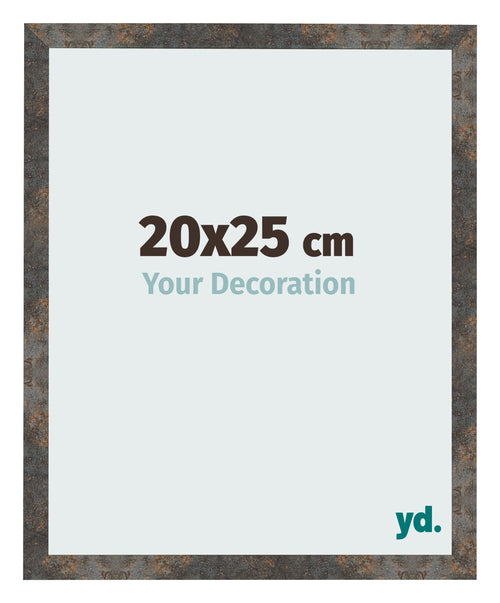 Photo Frame 20x25 cm Oxidized Metal MDF Bologna Front Size | Yourdecoration.com