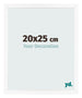 Photo Frame 20x25 cm White Matte MDF Bologna Front Size | Yourdecoration.com