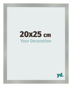Photo Frame 20x25cm Aluminum Brushed MDF Bologna Front Size | Yourdecoration.com
