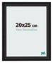 Photo Frame 20x25cm Black Woodgrain MDF Lazio Front Size | Yourdecoration.com
