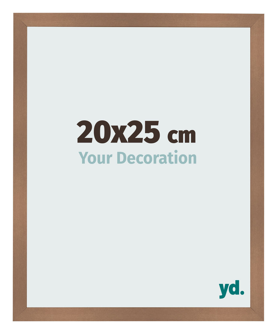 Photo Frame 20x25cm Copper Design MDF Bologna Front Size | Yourdecoration.com