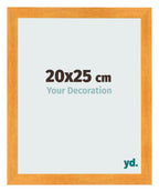 Photo Frame 20x25cm Orange MDF Pisa Front Size | Yourdecoration.com