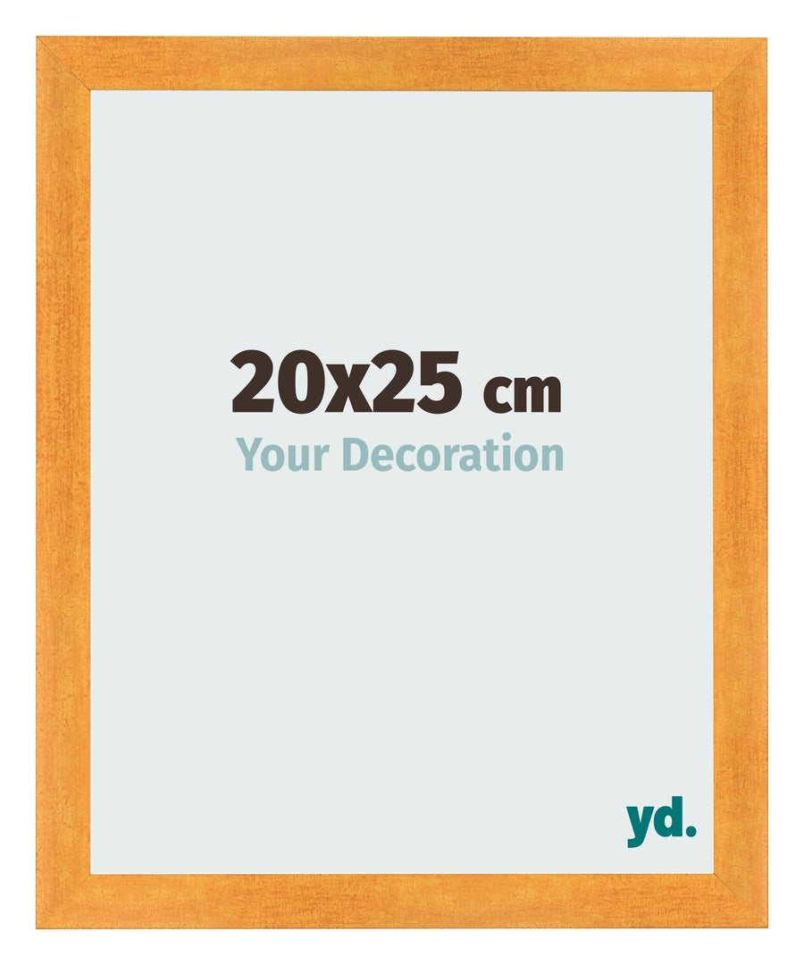 Photo Frame 20x25cm Orange MDF Pisa Front Size | Yourdecoration.com