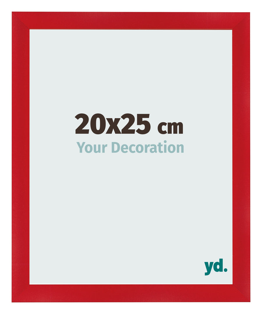 Photo Frame 20x25cm Red MDF Pisa Front Size | Yourdecoration.com