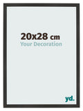 Photo Frame 20x28 cm Black Matte MDF Bologna Front Size | Yourdecoration.com