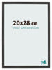 Photo Frame 20x28 cm Black Matte MDF Bologna Front Size | Yourdecoration.com