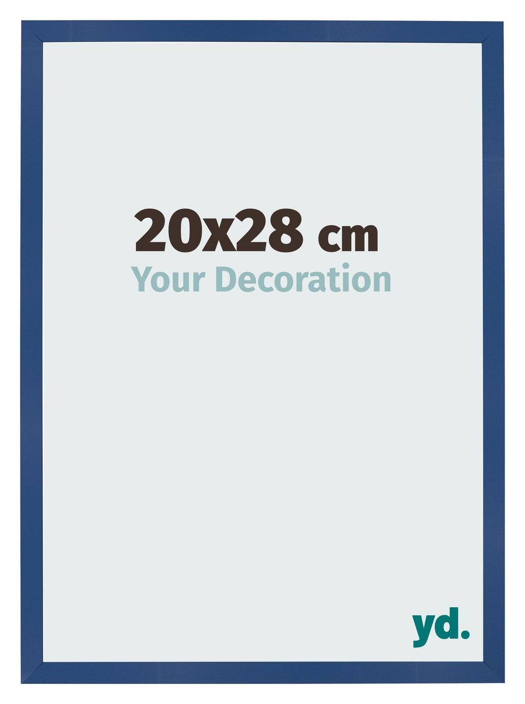 Photo Frame 20x28 cm Dark Blue MDF Bologna Front Size | Yourdecoration.com