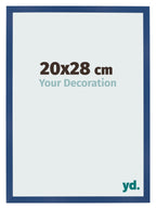 Photo Frame 20x28 cm Dark Blue MDF Bologna Front Size | Yourdecoration.com