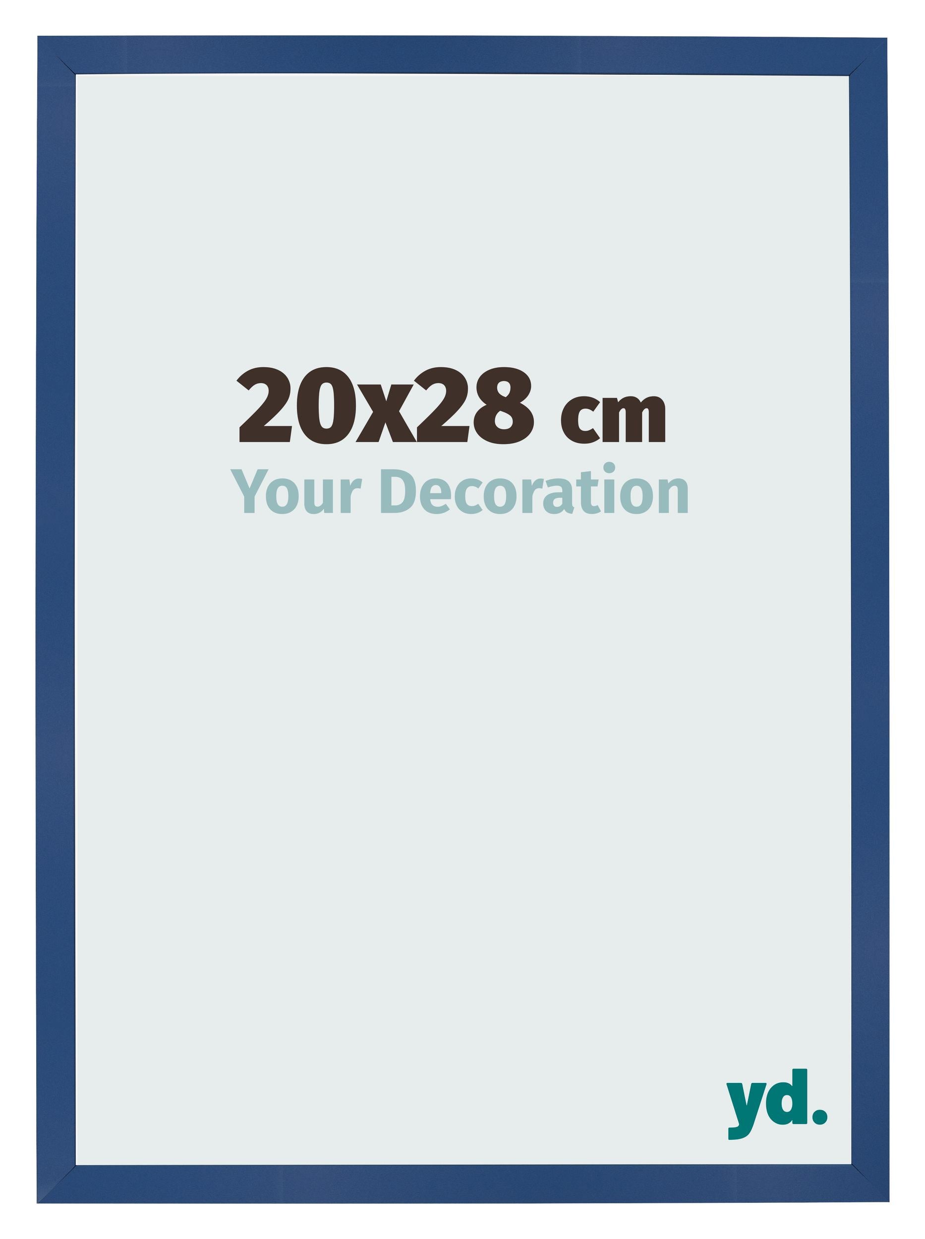 Photo Frame 20x28 cm Dark Blue MDF Bologna Front Size | Yourdecoration.com