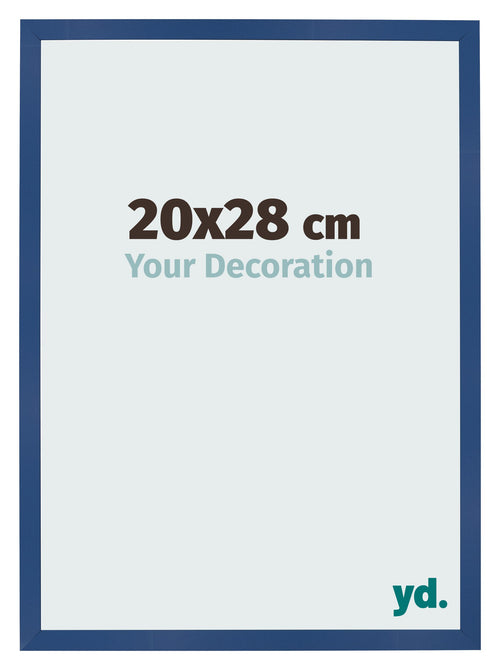 Photo Frame 20x28 cm Dark Blue MDF Bologna Front Size | Yourdecoration.com