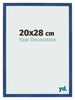 Photo Frame 20x28 cm Dark Blue MDF Bologna Front Size | Yourdecoration.com