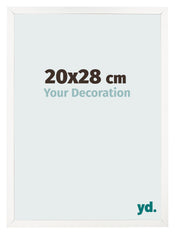 Photo Frame 20x28 cm White High Gloss MDF Bologna Front Size | Yourdecoration.com