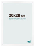 Photo Frame 20x28 cm White Matte MDF Bologna Front Size | Yourdecoration.com