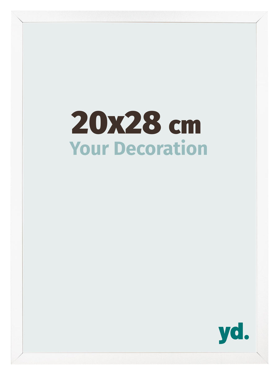 Photo Frame 20x28 cm White Matte MDF Bologna Front Size | Yourdecoration.com