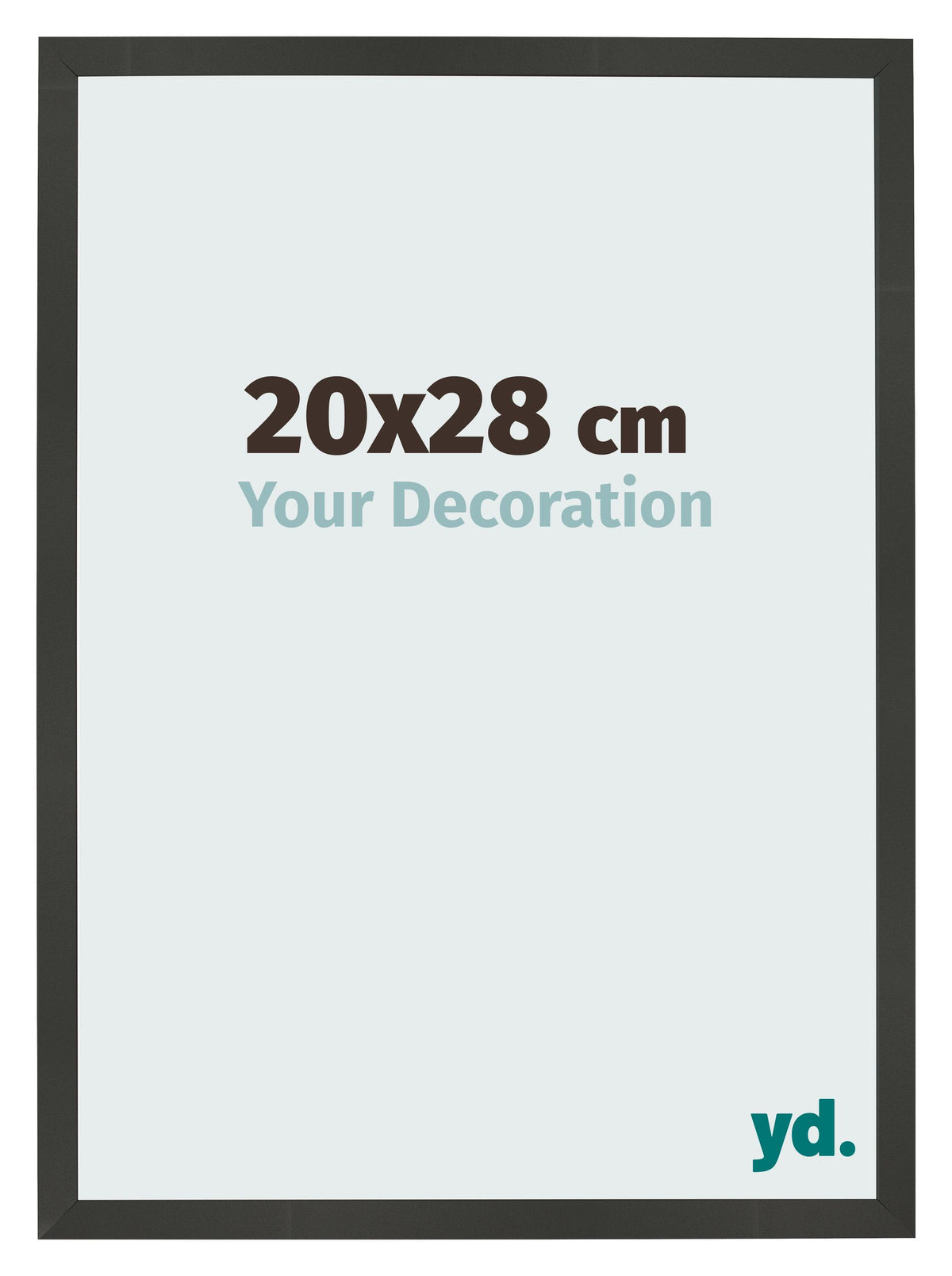 Photo Frame 20x28cm Anthracite MDF Bologna Front Size | Yourdecoration.com