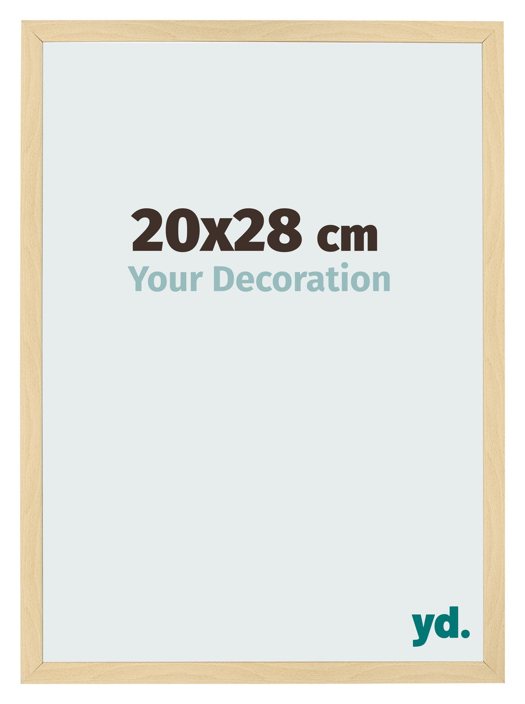 Photo Frame 20x28cm Beech Design MDF Bologna Front Size | Yourdecoration.com